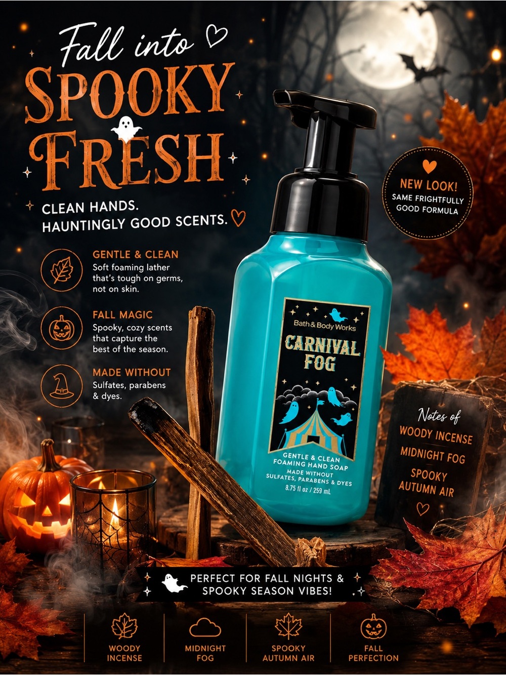 Bath & Body Works Carnival Fog Foaming Hand Soap - Teal